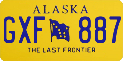 AK license plate GXF887