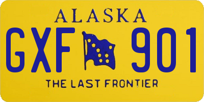 AK license plate GXF901