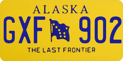 AK license plate GXF902