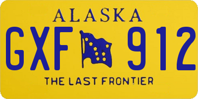 AK license plate GXF912