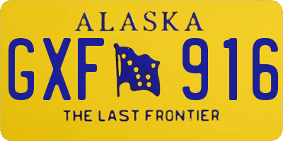 AK license plate GXF916