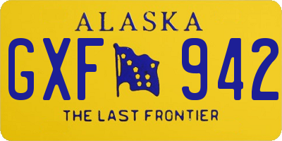 AK license plate GXF942