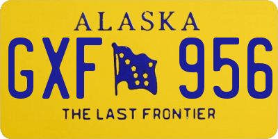 AK license plate GXF956