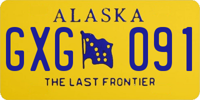 AK license plate GXG091