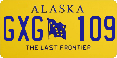 AK license plate GXG109