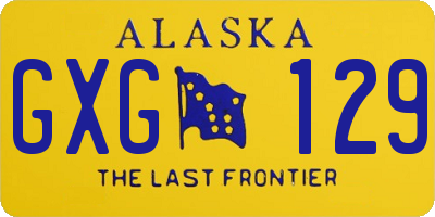 AK license plate GXG129