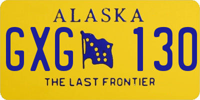 AK license plate GXG130