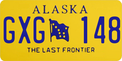 AK license plate GXG148