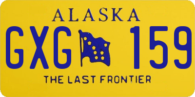 AK license plate GXG159