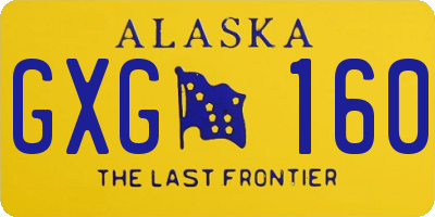 AK license plate GXG160