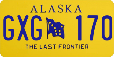 AK license plate GXG170