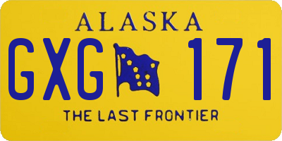 AK license plate GXG171