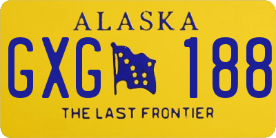 AK license plate GXG188