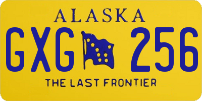 AK license plate GXG256
