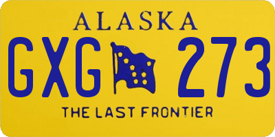 AK license plate GXG273