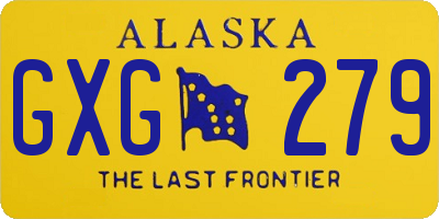 AK license plate GXG279