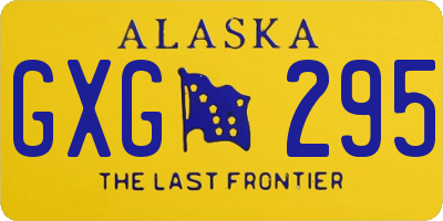 AK license plate GXG295