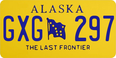 AK license plate GXG297