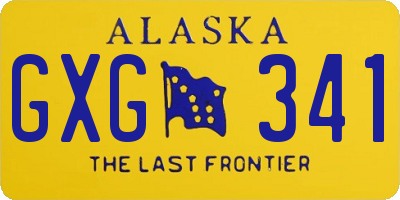 AK license plate GXG341