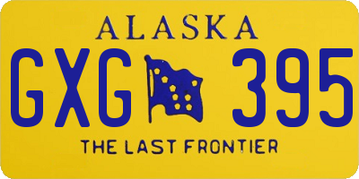 AK license plate GXG395