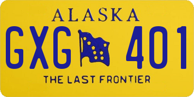 AK license plate GXG401