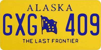 AK license plate GXG409