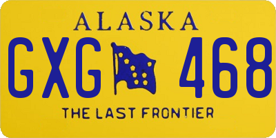 AK license plate GXG468