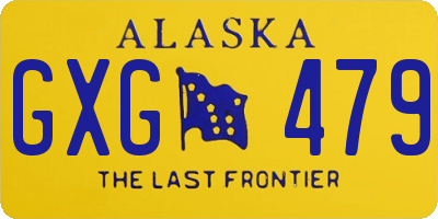 AK license plate GXG479