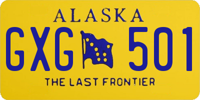 AK license plate GXG501