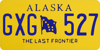 AK license plate GXG527
