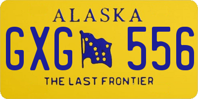 AK license plate GXG556