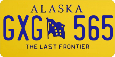 AK license plate GXG565
