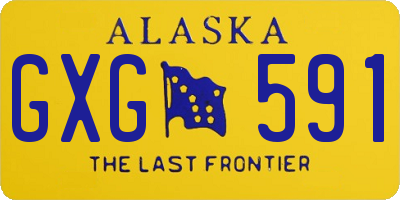 AK license plate GXG591
