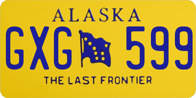 AK license plate GXG599