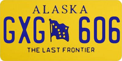 AK license plate GXG606