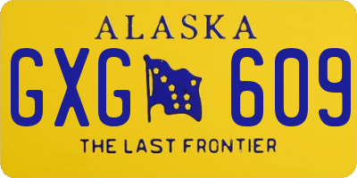 AK license plate GXG609