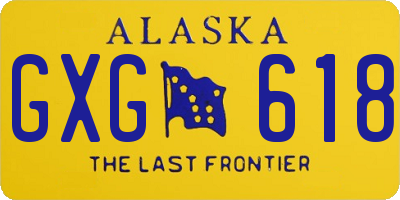 AK license plate GXG618