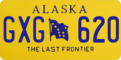 AK license plate GXG620