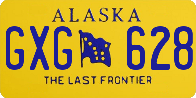 AK license plate GXG628