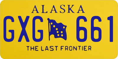 AK license plate GXG661