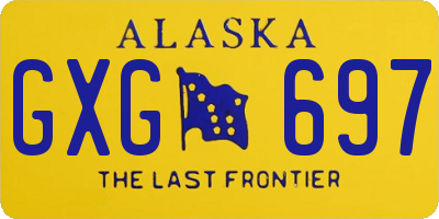 AK license plate GXG697