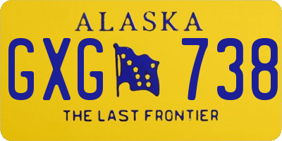 AK license plate GXG738
