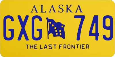 AK license plate GXG749