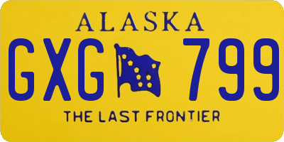 AK license plate GXG799