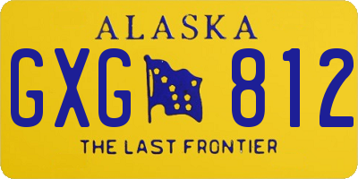 AK license plate GXG812