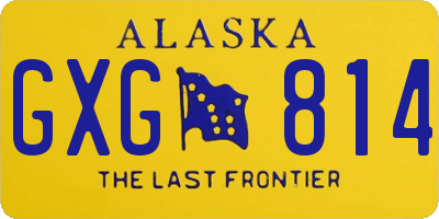 AK license plate GXG814