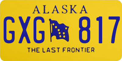 AK license plate GXG817