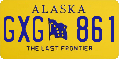 AK license plate GXG861