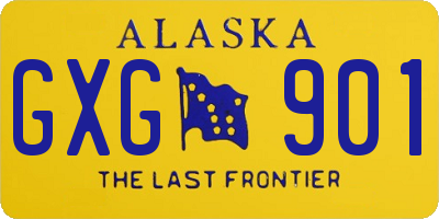 AK license plate GXG901