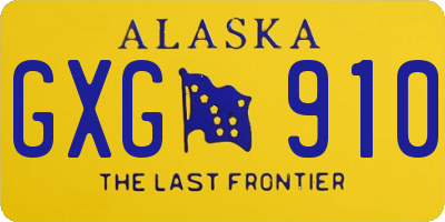 AK license plate GXG910